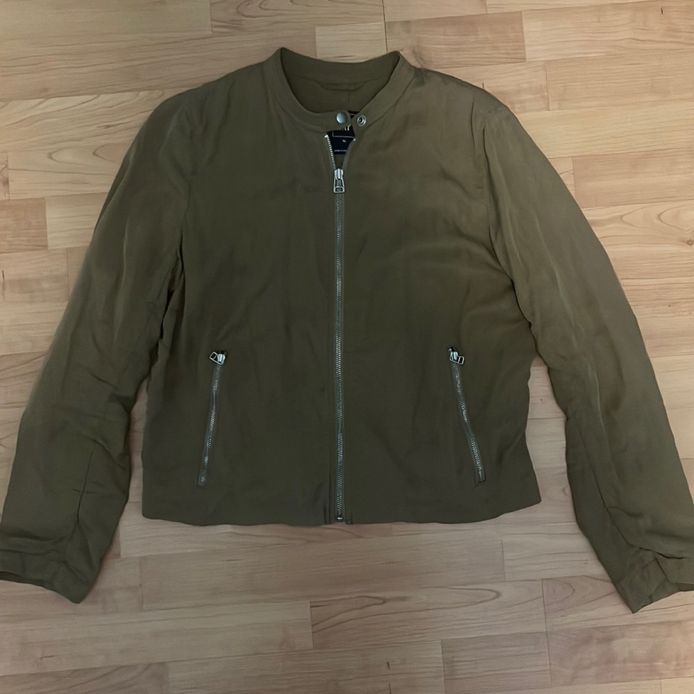 Gap light weight moto jacket, deep mustard color, size XL